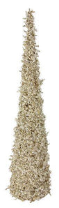 Gold Chunky Iced Cone Tree