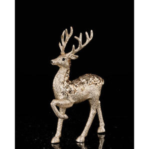 Gold Glitter Sequin Standing Deer