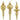 Gold Mercury Glass Finial Ornament