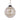 Cream Mosaic Glass Ball Ornament