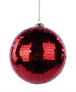 Red Disco Ball Ornament