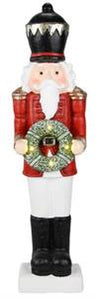 Red/White/Black Lighted Nutcracker