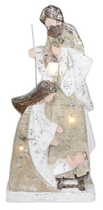 Large Neutral Lighted Holy Family