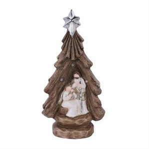Light Up Holy Family in Christmas Tree