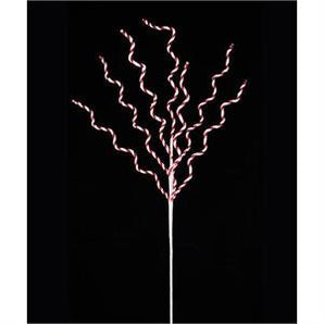 Red/White Curly Twig Spray