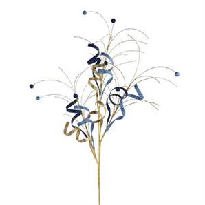 Navy Gold Swirl Spray