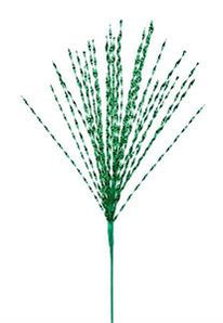 Emerald Metallic Twist Grass Spray