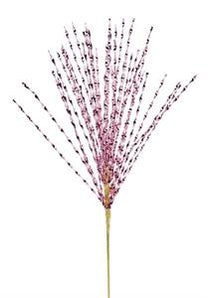 Pink Metallic Twist Grass Spray