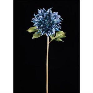 23" Metallic Teal Dahlia Stem