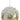 Gold Metallic with Beads Ball Ornament