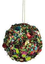 Multi Chunky Sequin Ball Ornament