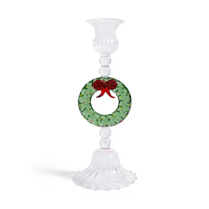 Holiday Wreath Taper Holder