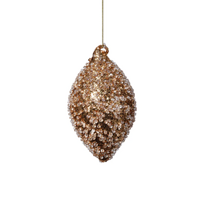 Beaded Tear Drop Ornament