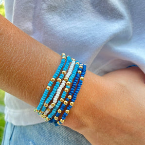 Greek Beaded Stretch Bracelets