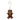 Gingerbread Man Glass Ornament