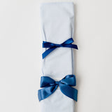 Blue Seersucker with Navy Ribbon Cake Knife - Birthday cake knife