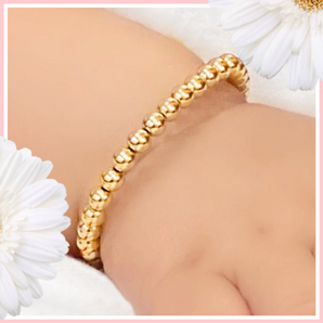 Toddler Gold Bead Bracelet