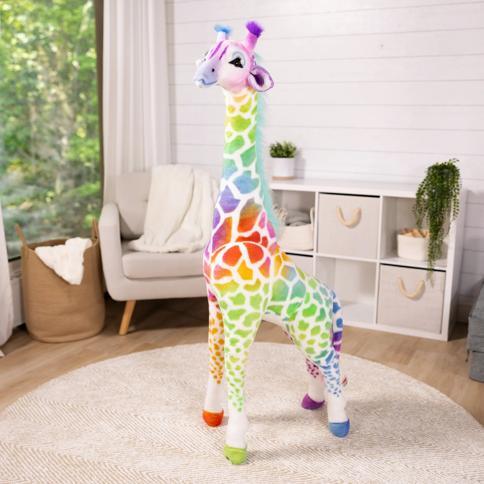 Rainbow giraffe stuffed animal hotsell