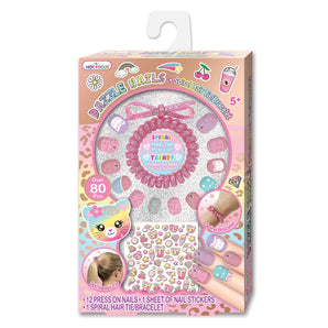 Dazzle Nails with Spiral Hair Bracelet