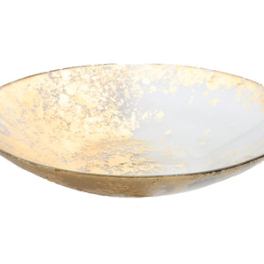 Smoked Glass Bowl with Scattere