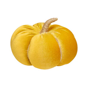 Medium Golden Velvet Pumpkin