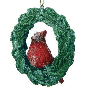 Red Cardinal Wreath Ornament