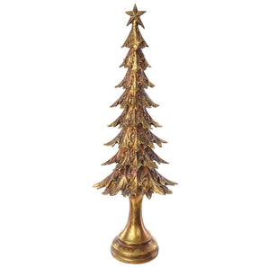 Gold Topiary Star Christmas Tree