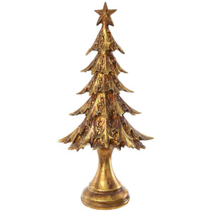 Gold Topiary Star Christmas Tree