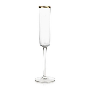 Zodax Tall Champagne Flute with Rim