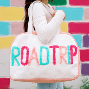 Coral "Roadtrip" Weekender Bag