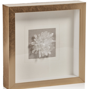 Gold Framed Clear Crystal