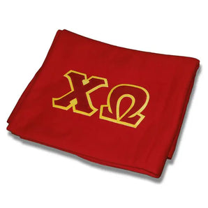 Greek Lettered Sweatshirt Blanket