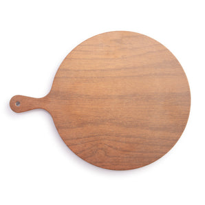 Round Melamine Brown Wood Board