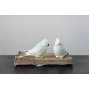 Ceramic Parakeet Decor