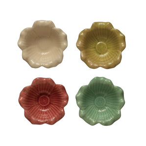 Stoneware Flower Bowl