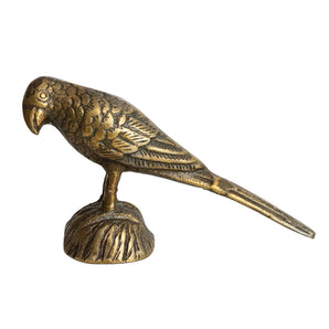 Gold Cast Aluminum Bird