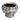 Pink/Teal Terracotta Footed Planter with Pattern