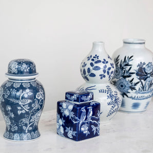 Blue and White Ginger Jar