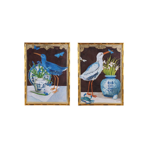 Chinoserie Bird & Vase Canvas Art