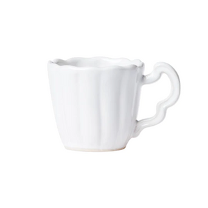 Vietri Incanto Stone White Scallop Mug