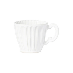 Vietri Incanto Stone White Stripe Mug