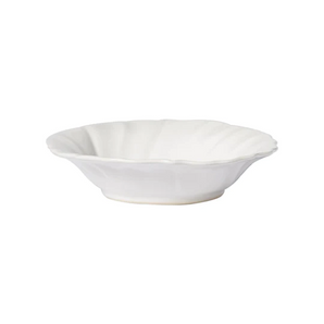 Vietri Incanto White Ruffle Pasta Bowl