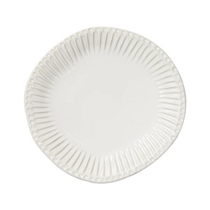 Vietri Incanto Stone White Stripe Dinner Plate