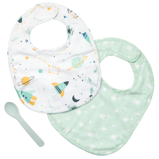 Stephen Joseph Muslin Bib Set