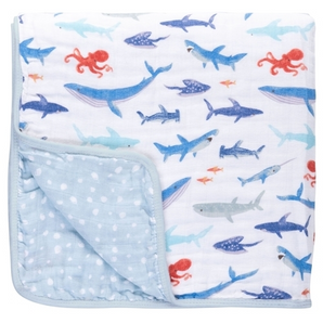 Stephen Joseph Shark Muslin Blanket