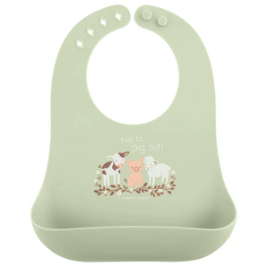 Stephen Joseph Farm Silicone Bib