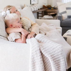 Ribbed Bamboni Receiving Blanket