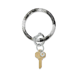 Leather Big O Key Ring