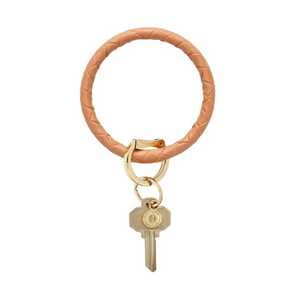 Leather Big O Key Ring