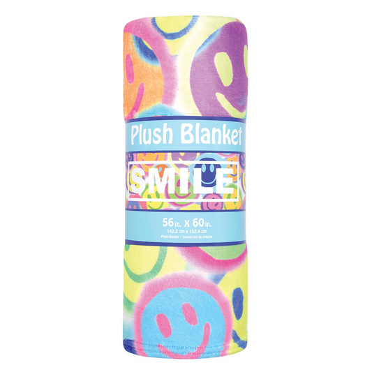 Spray Paint Smiles Plush Blankent